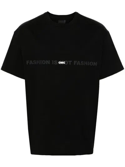 Omc Logo-print T-shirt In Black