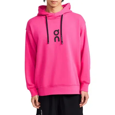 On Club Oversize Organic Cott Blend Hoodie In Pink