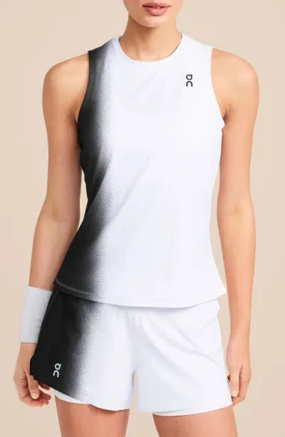 On Court Tank In Black/white