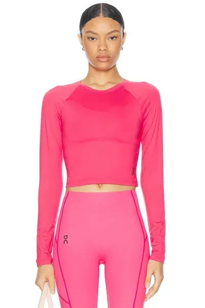 On Movement Lg-t Crop Top In Pink