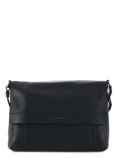 Orciani Messenger Bag In Black