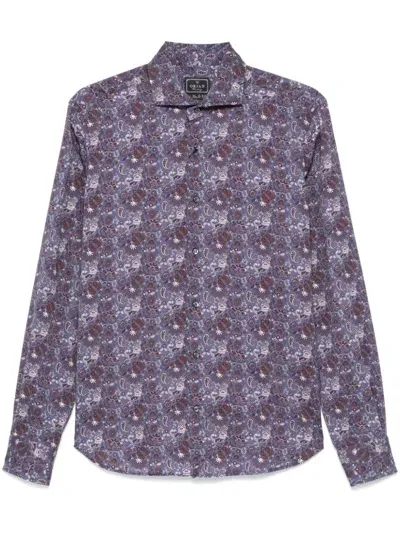 Orian Paisley Print Shirt In Blue