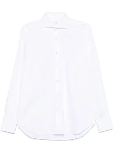 Orian Spread-collar Shirt In White