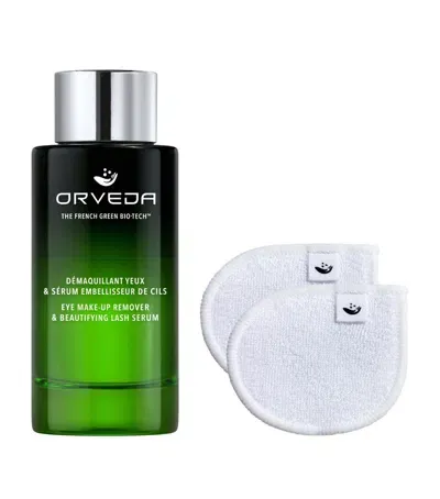 Orveda Eye Make-up Remover & Beautifying Lash Serum In White