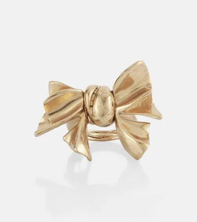 Oscar De La Renta Bow Ring In Gold