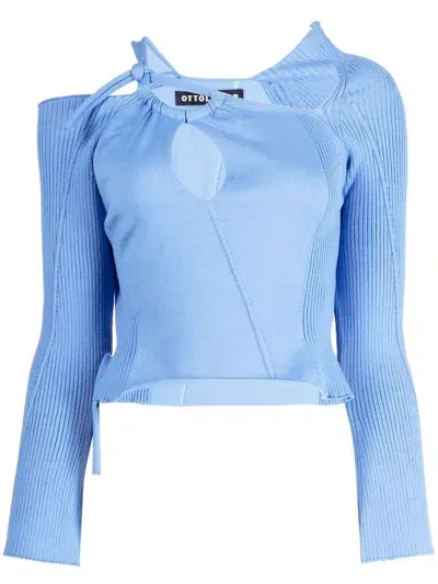 Ottolinger Top Mit Cut-outs In Blue