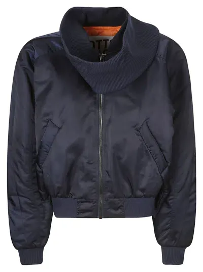 Ottolinger Scarf Bomber Jacket In Blue