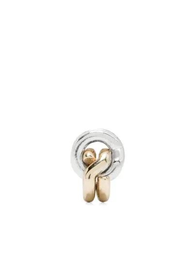 Ouie 14k Gold And Sterling Silver Keyring Single Earrings