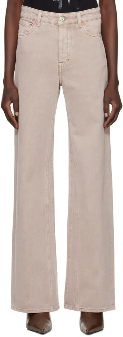 Our Legacy Beige Treble Cut Jeans In Neutrals