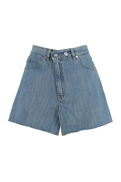 Our Legacy Medium-wash Denim Skirt In Mid Blue