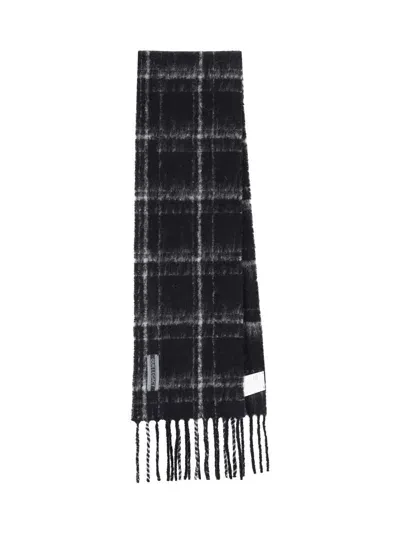 Our Legacy 'estate' Check Scarf In Black  