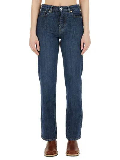 Our Legacy Linear Cut Jeans In Blue