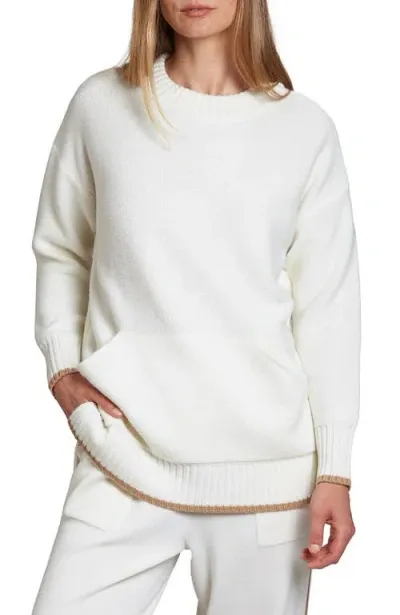 Oyun Cozy Tunic Sweatshirt In Vanilla