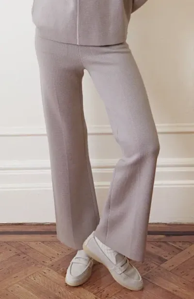 Oyun Merino Margo Knit Pants In Dove Grey