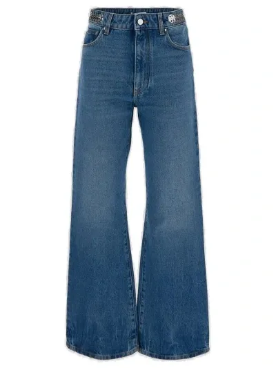 Rabanne Paco  Wide Leg Jeans In Denimstone