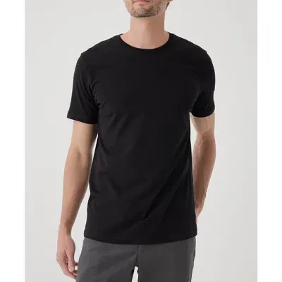 Pact Organic Softspun Crew Neck Tee In Black