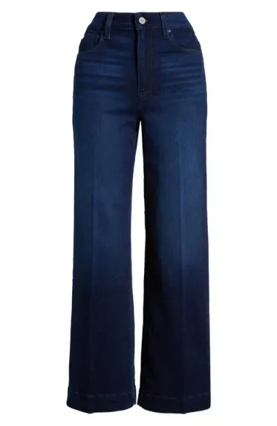 Paige Anessa Wide Leg Jeans In Starboard