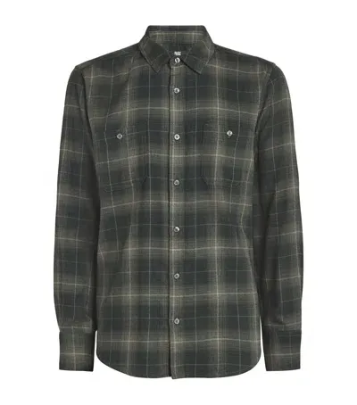 Paige Check Everett Shirt In Green