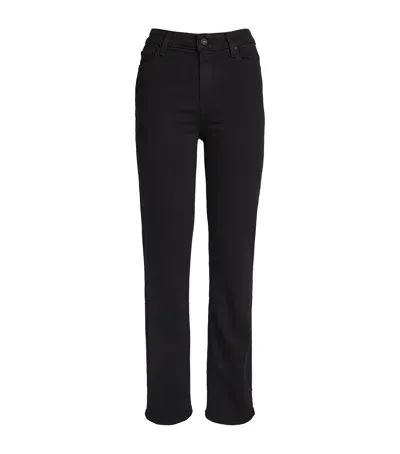 Paige Cindy High-rise Straight Jeans In Black