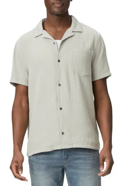 Paige Ellerton Cotton Regular Fit Button Down Camp Shirt In Zen River