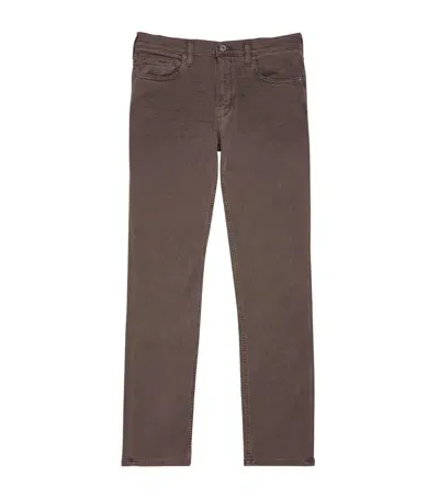 Paige Federal Slim Jeans In Brown