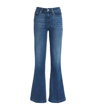 Paige Genevive High-waist Flared Jeans In Ancient