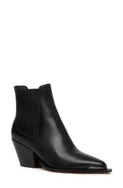 Paige Lyra Pointed Toe Chelsea Boot In Black