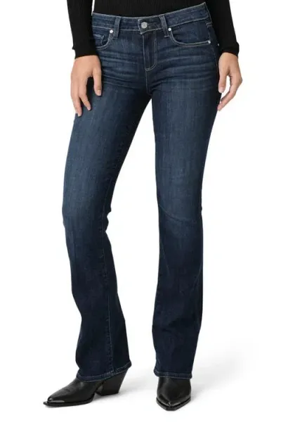 Paige Manhattan Mid Rise Bootcut Jeans In Multi