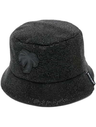 Palm Angels Big Palm Bucket Hat In Black