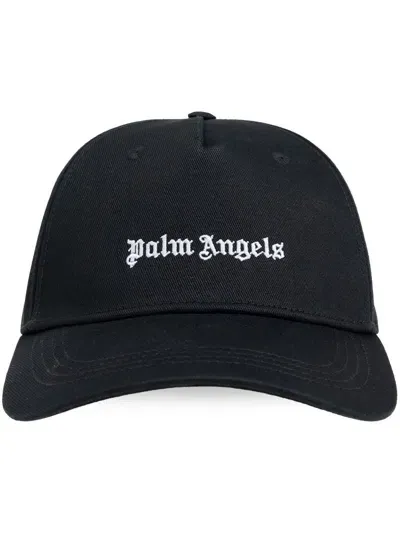 Palm Angels Classic Logo Cap Accessories In Black