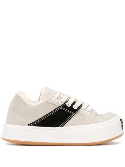 Palm Angels Low Top Sneakers In White