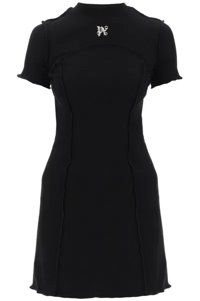 Palm Angels Ma\n\nmini Inside-out Dress With Mon In Black