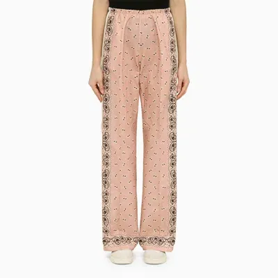 Palm Angels Paisley-print Wide-leg Trousers In Multicolor