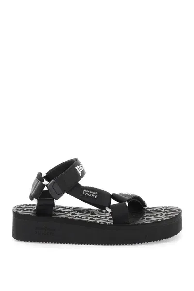 Palm Angels Sandals In Black