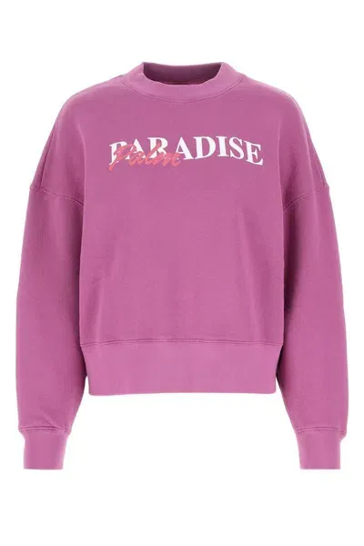 Palm Angels Sweaters In Purplewhit