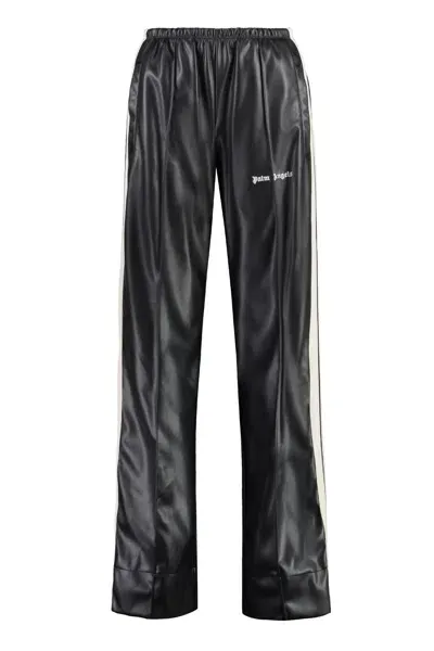 Palm Angels Track-pants With Contrasting Side Stripes In Black