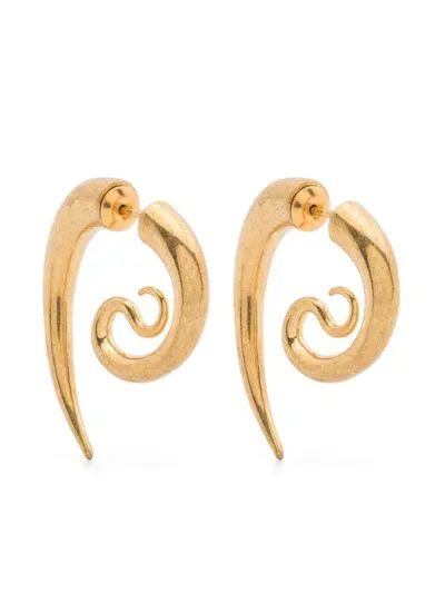 Panconesi Serpent Earrings In Grey