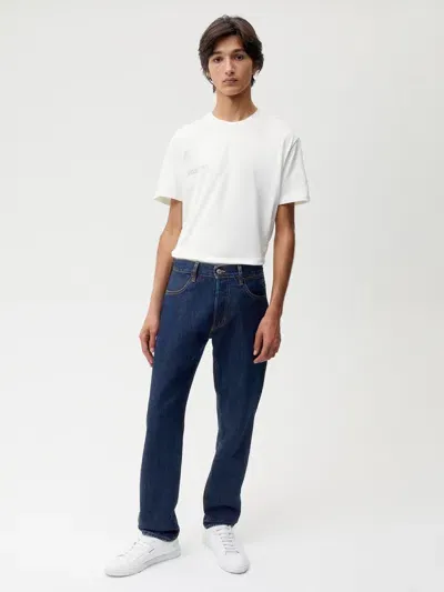 Pangaia Mens Nettle Denim Straight Leg Jeans In Rinse Wash