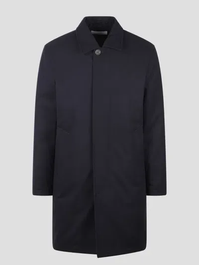 Paolo Pecora Cloth Coat In Black