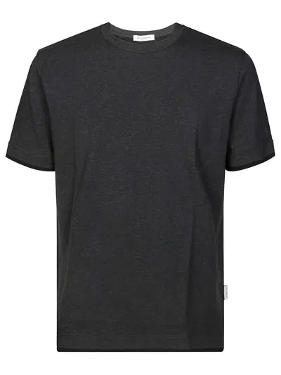 Paolo Pecora T Shirt Mm Bordo Nero In Gray