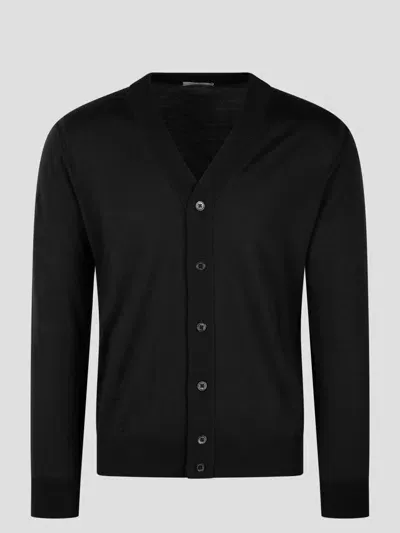 Paolo Pecora V-neck Cardigan In Black