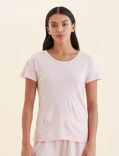 Papinelle Jada Organic Cotton Knit Tee In Pink