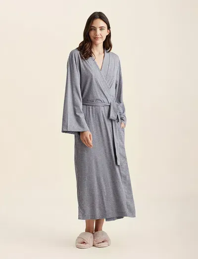 Papinelle Juliette Modal Soft Maxi Robe In Gray