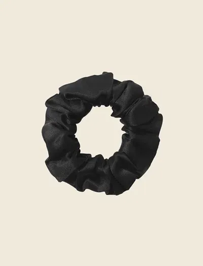 Papinelle Silk Scrunchie In Black