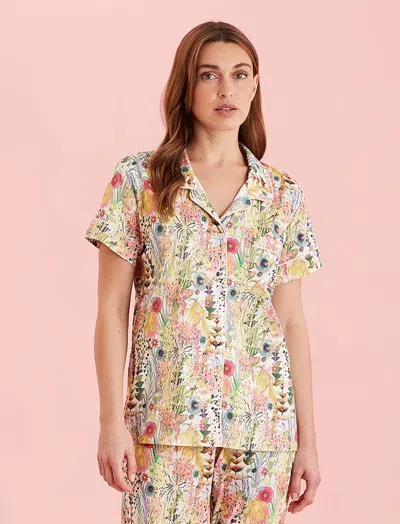 Papinelle Tresco Knit Short Sleeve Shirt In Ecru