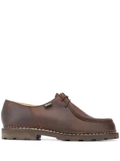 Paraboot Michael Leather Brogues In Brown