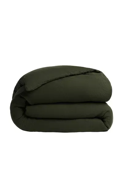 Parachute Linen Duvet Cover In Black