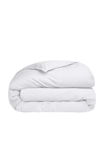 Parachute Percale Duvet Cover In White