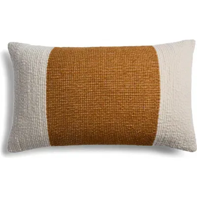 Parachute Sierra Colorblock Lumbar Pillow Cover In Brown