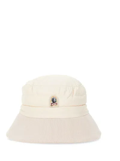 Parajumpers Dpp-hat Bucket With Logo Unisex In White